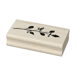 Rose Hip , Herbal Plants Wood Stamp