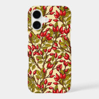 Rose hips, red, green, yellow