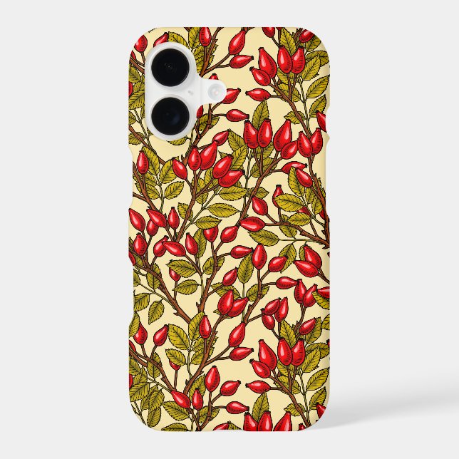 Rose hips, red, green, yellow (Back)