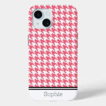 Rose Houndstooth Custom Samsung