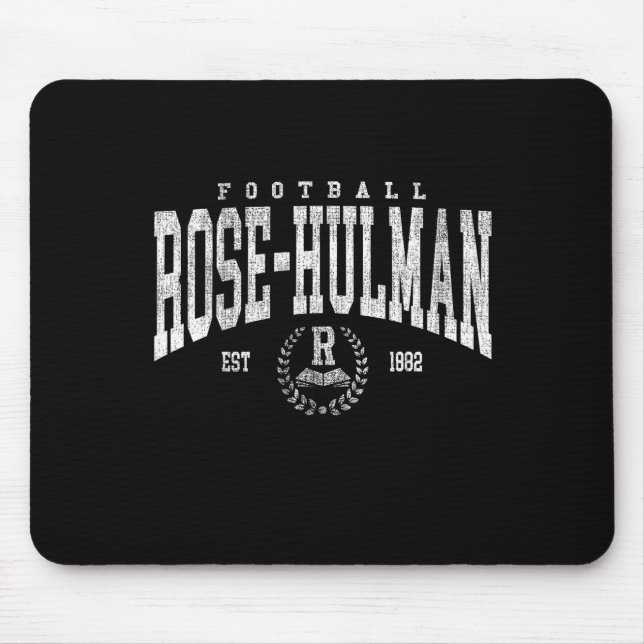 Rose Hulman Institute Of Technology Arch Retro For Mouse Mat (Front)