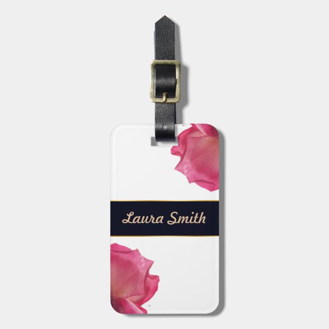 Rose. Illustration. Luggage Tag (Front Vertical)
