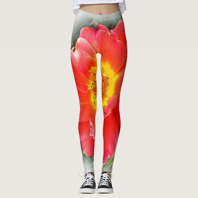 Rose in autumn leggings (Front)