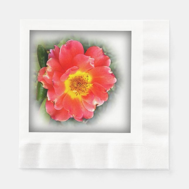 Rose in autumn napkin (Front)