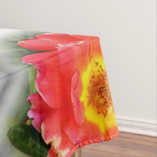 Rose in autumn tablecloth