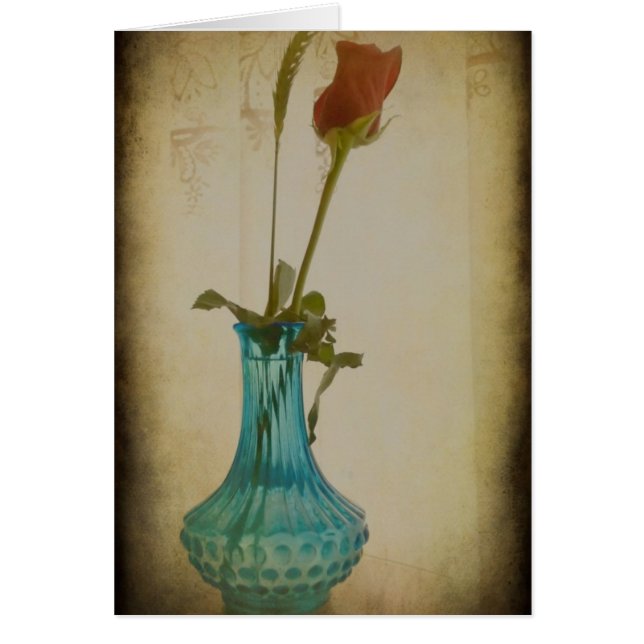 Rose in Blue Vase (Front)