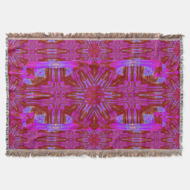 Rose in Pink Throw Blanket (Front)