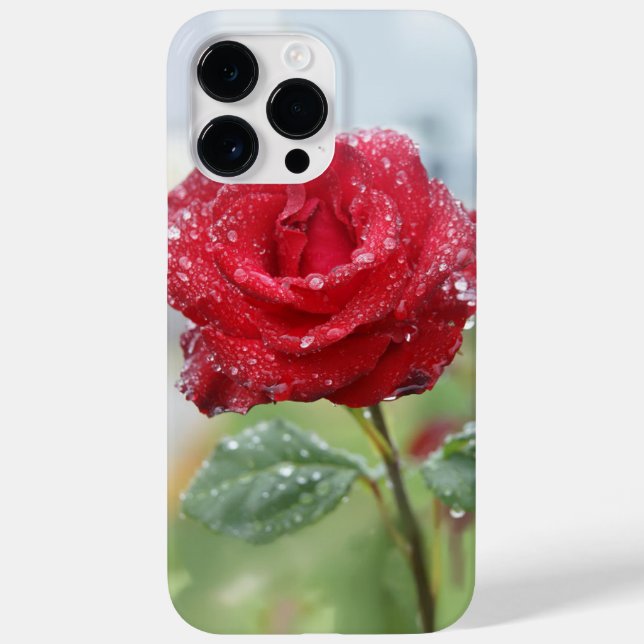 Rose in raindrops  Case-Mate iPhone case (Back)
