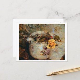 Rose in Vase by Boldini Postcard