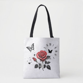 Rose, Ink & Time Tote Bag