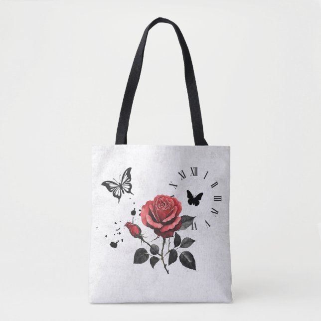 Rose, Ink & Time  Tote Bag (Front)