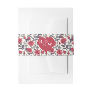 Rose Invitation Belly Band