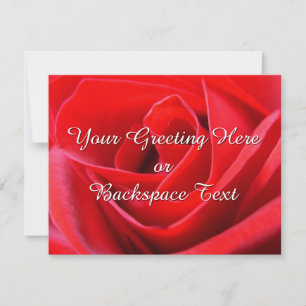 Rose Invitations Personalised  Roses RSVP Cards