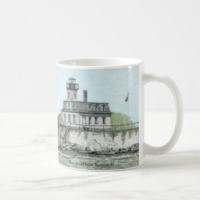 ROSE ISLAND LIGHT NEWPORT RI CLASSIC MUG (Right)
