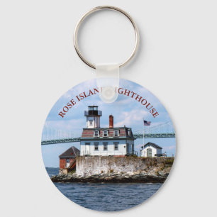Rose Island Lighthouse, Rhode Island Keychain