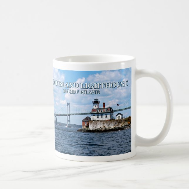 Rose Island Lighthouse, Rhode Island Mug (Right)