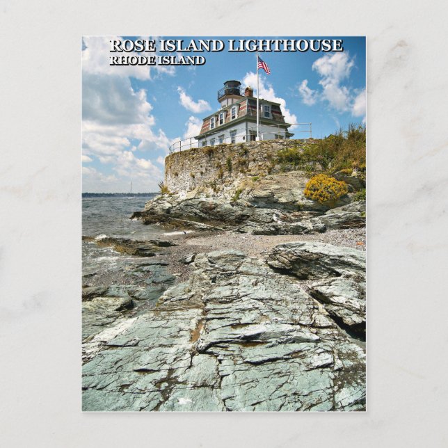 Rose Island Lighthouse, Rhode Island Postcard (Front)