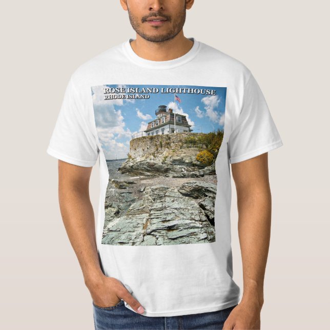 Rose Island Lighthouse, Rhode Island T-Shirt (Front)