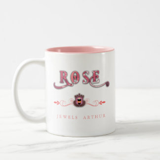 Rose Jewels Cafe Series by Jewels Arthur Two-Tone Coffee Mug