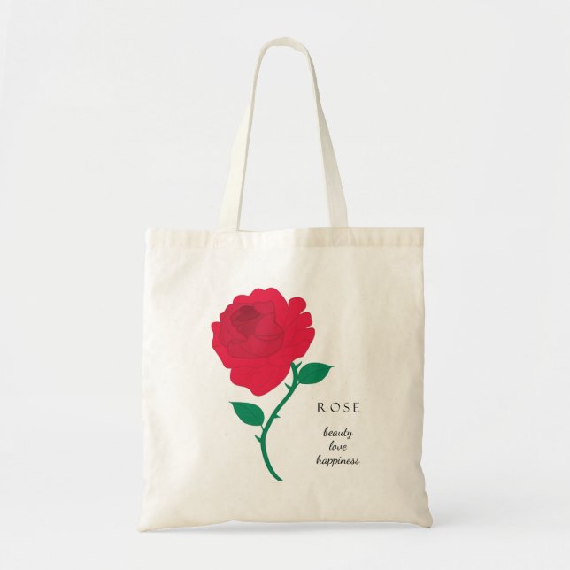 Rose June Birth Month Flower Bag (Front)