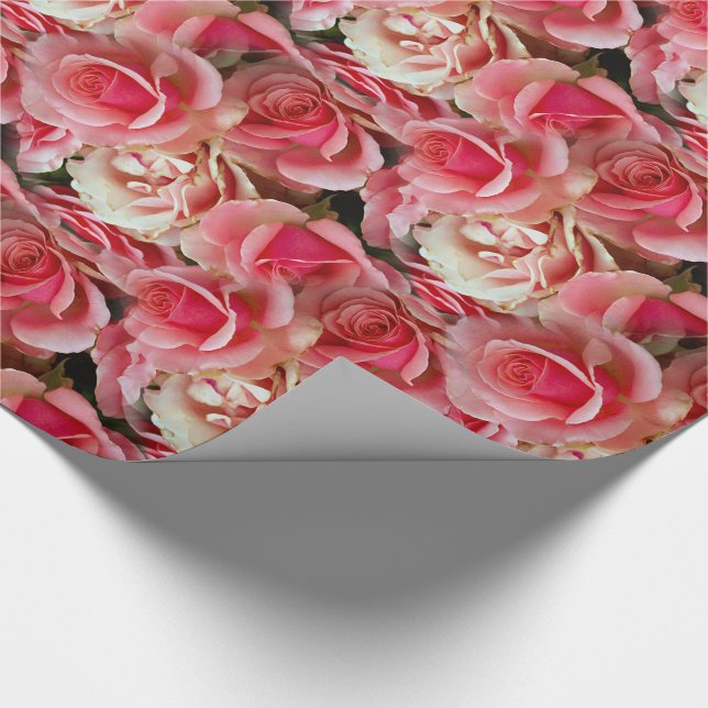 Rose Juxtapose 30" x 6' Valentine Wrapping Paper (Corner)