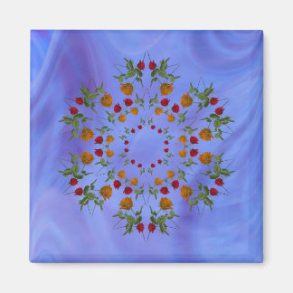 Rose Kaleidoscope Magnet