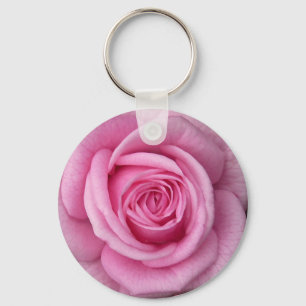 Rose Key Chains Cheerful Pink Flower Gifts