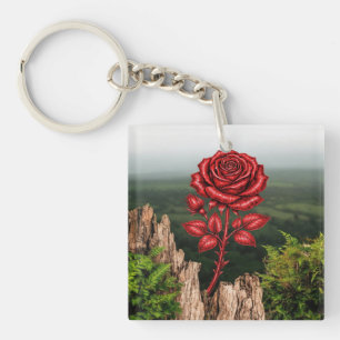 Rose key ring