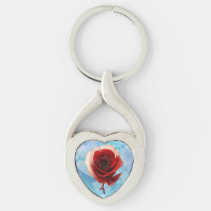 Rose Key Ring