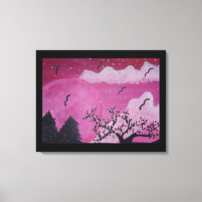 Rose Landscape Canvas Print (Front)