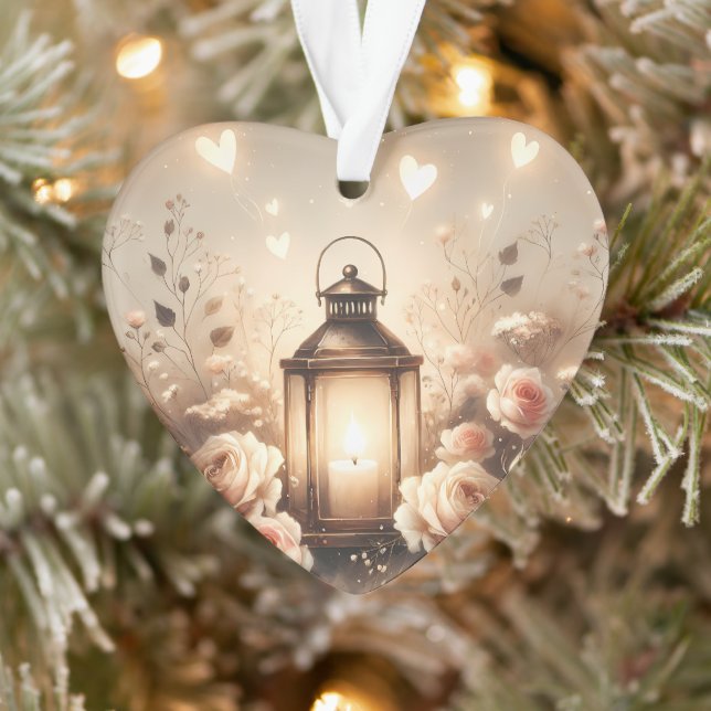 Rose Lantern Glow Bouquet Ornament (Tree)