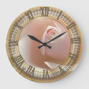 Rose Large Clock