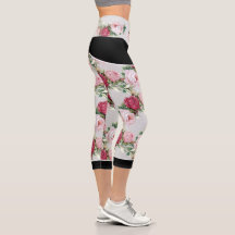 Rose Leggings - Capri (Light Grey)