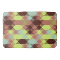 rose, lime, yellow and coffee bean geometric