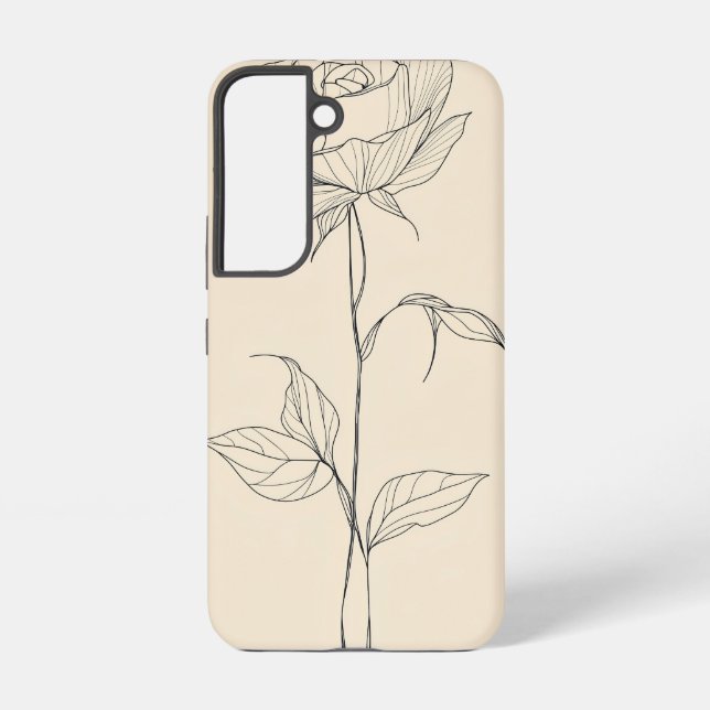 Rose Line Elegance Phone Case (Back)