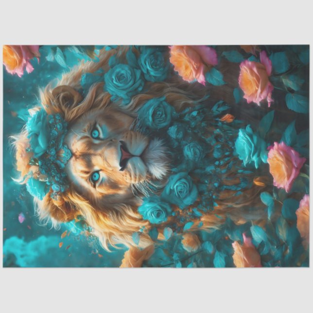 Rose Lion King Tissue Paper (Front)