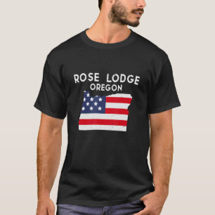 Rose Lodge Oregon USA State America Travel Oregoni T-Shirt