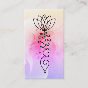 *~* Rose Lotus Heart  Nirvana Massage Reiki Yoga Business Card