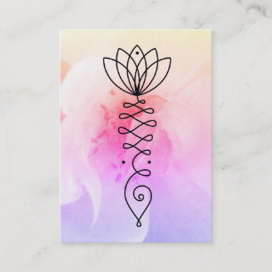 ** Rose Lotus Heart  Nirvana Massage Yoga Reiki Business Card