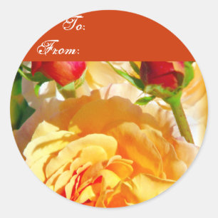 Rose Love_ Classic Round Sticker