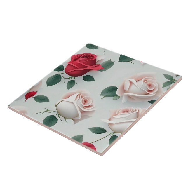 Rose Love Trendy Vintage Collection Tile (Side)