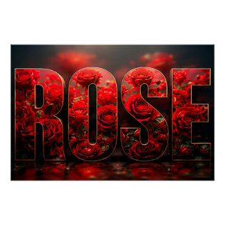 Rose Luxury Botanical Floral Deco Poster