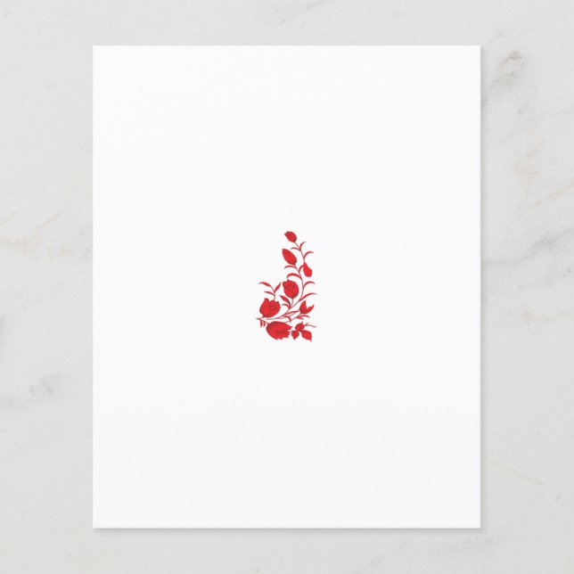 Rose Madder, Thunderbird floral design (Front)