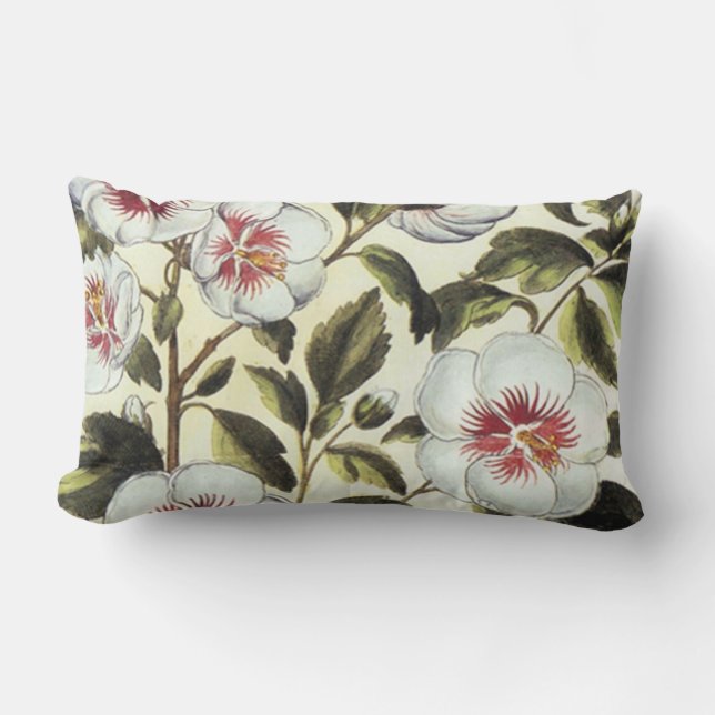 Rose Mallow Lumbar Cushion (Front)