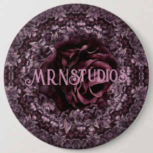 Rose Mandala 6 Cm Round Badge