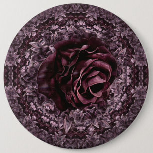Rose Mandala 6 Cm Round Badge