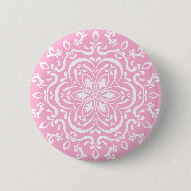 Rose Mandala 6 Cm Round Badge (Front)