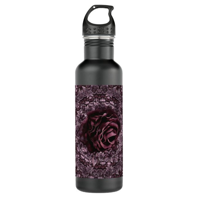 Rose Mandala  710 Ml Water Bottle (Front)