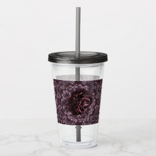 Rose Mandala Acrylic Tumbler