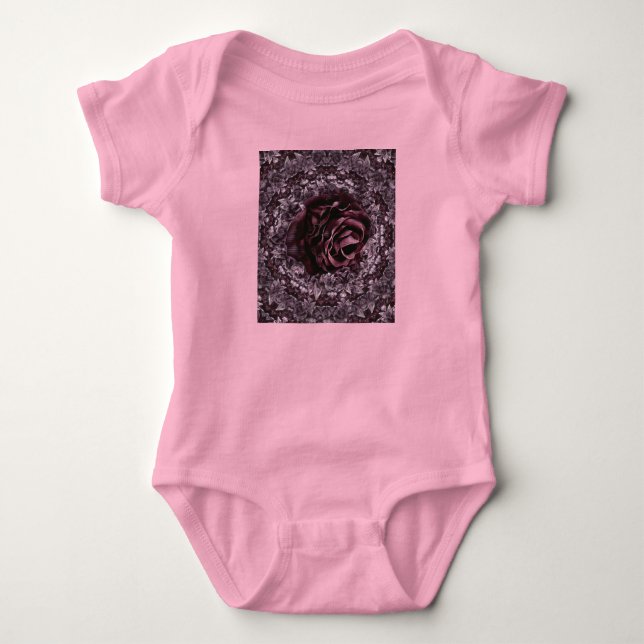 Rose Mandala  Baby Bodysuit (Front)